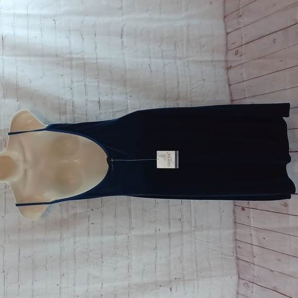 guess y2k deadstock velvet slip dress la dolce vita rhinestone strap nwt womens - Picture 6 of 14